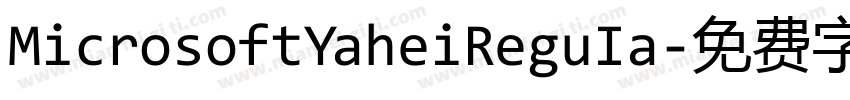 MicrosoftYaheiReguIa字体转换