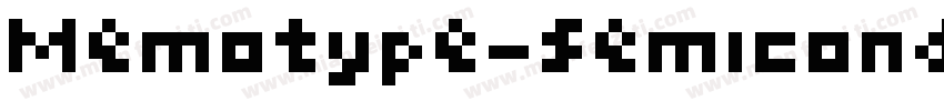 Memotype-Semicondens字体转换