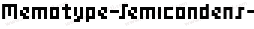 Memotype-Semicondens字体转换
