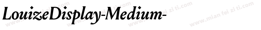 LouizeDisplay-Medium字体转换