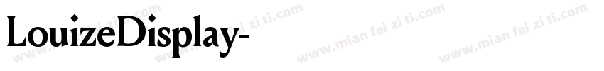 LouizeDisplay字体转换