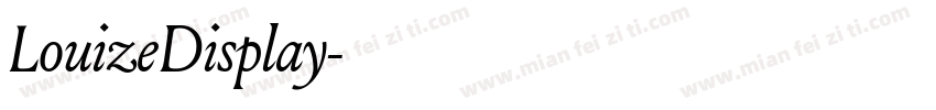 LouizeDisplay字体转换