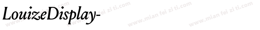 LouizeDisplay字体转换