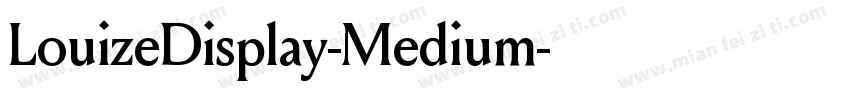 LouizeDisplay-Medium字体转换