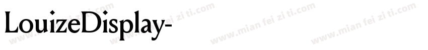 LouizeDisplay字体转换