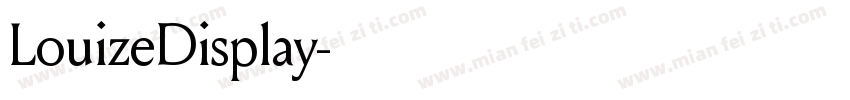 LouizeDisplay字体转换