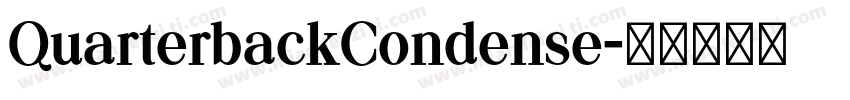 QuarterbackCondense字体转换