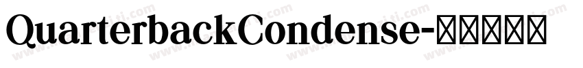 QuarterbackCondense字体转换