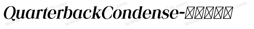 QuarterbackCondense字体转换
