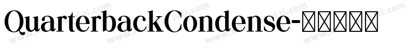 QuarterbackCondense字体转换