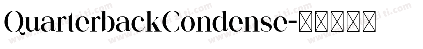QuarterbackCondense字体转换