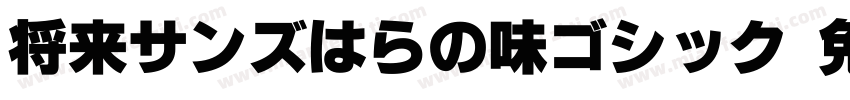 将来サンズはらの味ゴシック字体转换