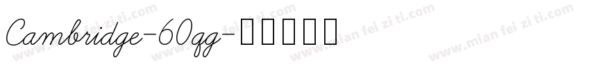 Cambridge-60qg字体转换