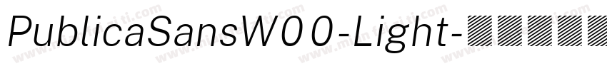 PublicaSansW00-Light字体转换