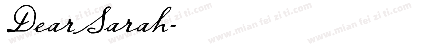 DearSarah字体转换