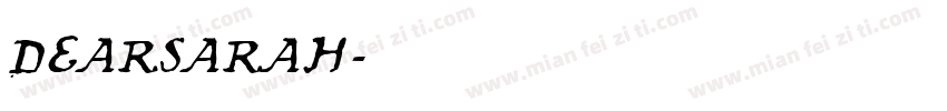 DearSarah字体转换