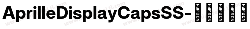 AprilleDisplayCapsSS字体转换
