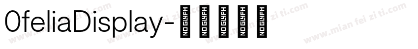 0feliaDisplay字体转换
