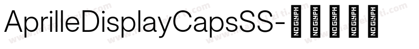 AprilleDisplayCapsSS字体转换