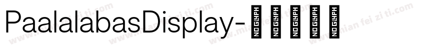 PaalalabasDisplay字体转换