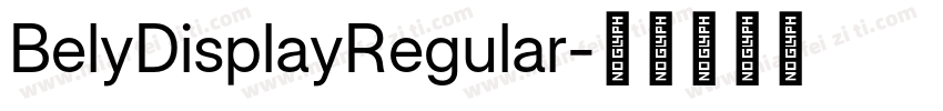 BelyDisplayRegular字体转换