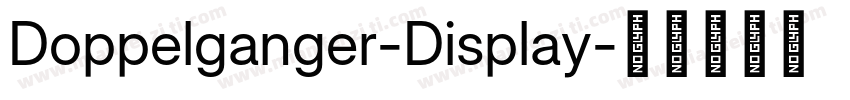 Doppelganger-Display字体转换