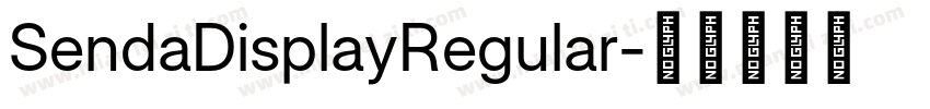 SendaDisplayRegular字体转换