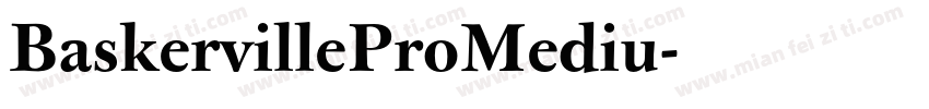 BaskervilleProMediu字体转换