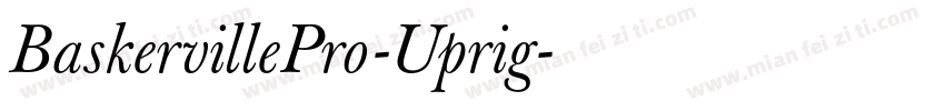 BaskervillePro-Uprig字体转换