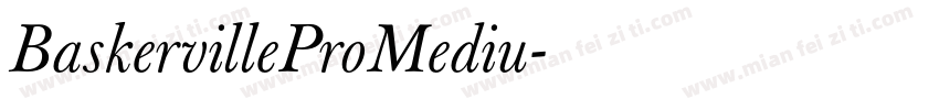 BaskervilleProMediu字体转换