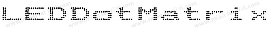 LEDDotMatrixRegular字体转换