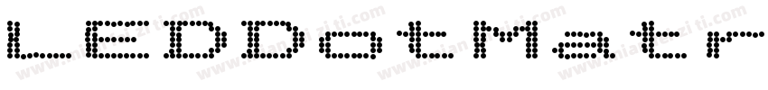 LEDDotMatrixRegular字体转换