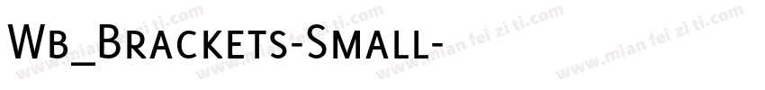 Wb_Brackets-Small字体转换