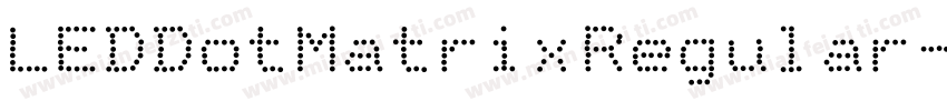 LEDDotMatrixRegular字体转换
