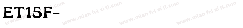 ET15F字体转换