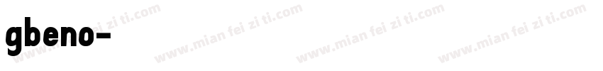 gbeno字体转换