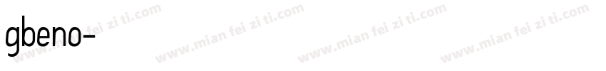 gbeno字体转换