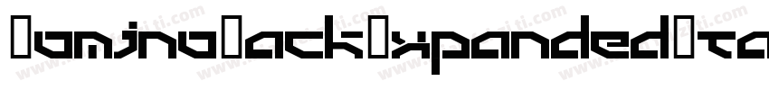 DominoJackExpandedItalicExpandedItalic-rZ3K字体转换