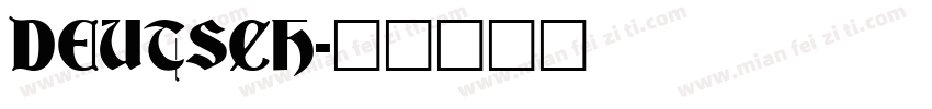 DEUTSCH字体转换