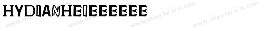 HYDianHei字体转换