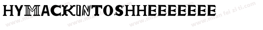 HYMackintoshH1字体转换