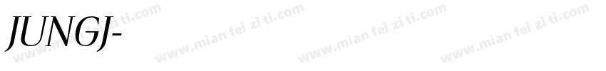 JUNGJ字体转换