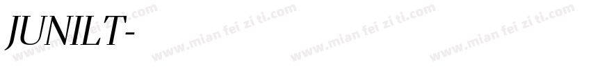 JUNILT字体转换