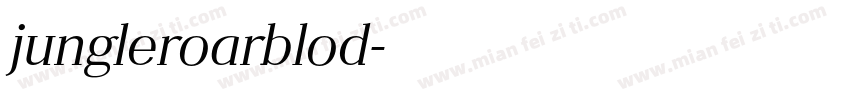 jungleroarblod字体转换