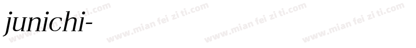 junichi字体转换