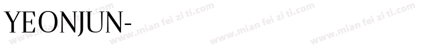 YEONJUN字体转换