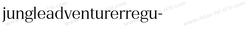 jungleadventurerregu字体转换