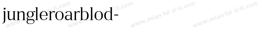 jungleroarblod字体转换