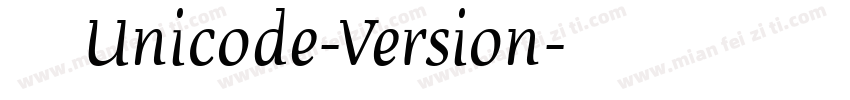 港铁宋体Unicode-Version字体转换