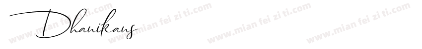 Dhanikans字体转换